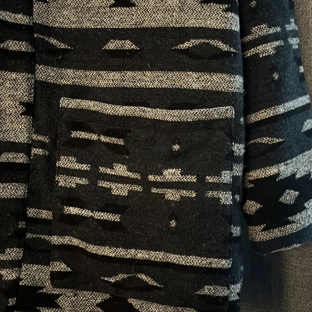 Aztec Boho Print Overcoat - Picture 4 of 8